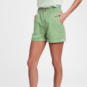 GAP High Rise Paperbag Shorts